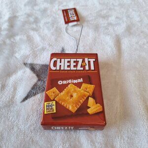 Cheez It Original Snack Box Faux Food Christmas‎ Decoupage Ornament 3.5" New